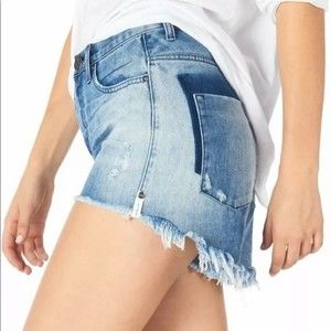 One Teaspoon Denim Cutoff Fringe Shorts Size 26